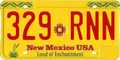 NM license plate 329RNN