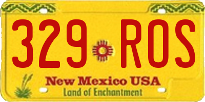 NM license plate 329ROS