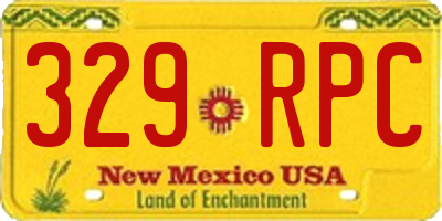 NM license plate 329RPC