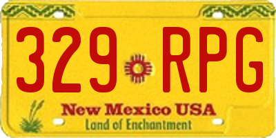 NM license plate 329RPG