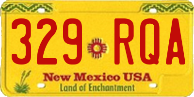 NM license plate 329RQA