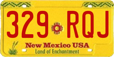 NM license plate 329RQJ
