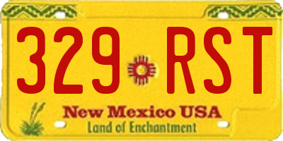 NM license plate 329RST