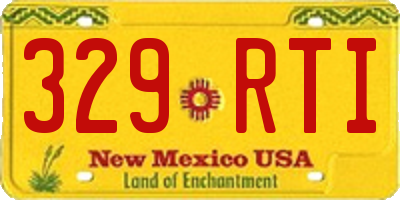 NM license plate 329RTI