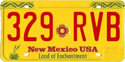 NM license plate 329RVB