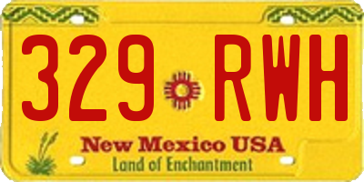 NM license plate 329RWH