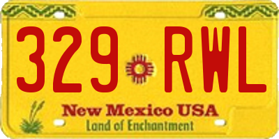 NM license plate 329RWL