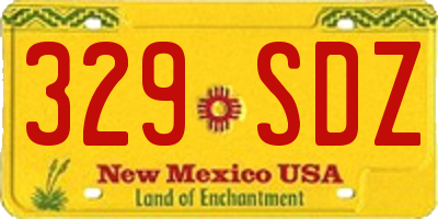 NM license plate 329SDZ