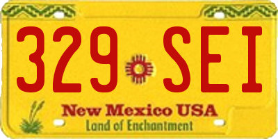 NM license plate 329SEI
