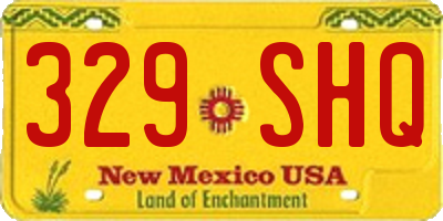 NM license plate 329SHQ