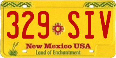 NM license plate 329SIV