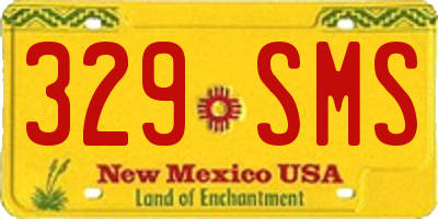 NM license plate 329SMS