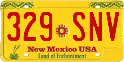 NM license plate 329SNV