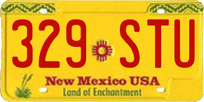NM license plate 329STU