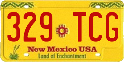 NM license plate 329TCG