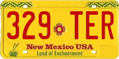 NM license plate 329TER