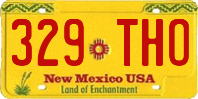 NM license plate 329THO