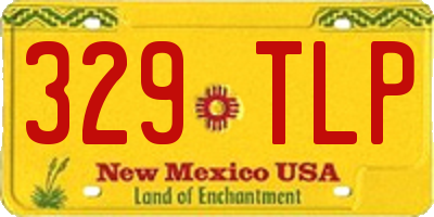 NM license plate 329TLP