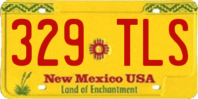 NM license plate 329TLS