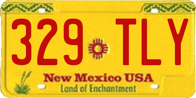 NM license plate 329TLY