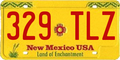 NM license plate 329TLZ