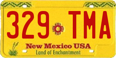 NM license plate 329TMA