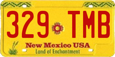 NM license plate 329TMB