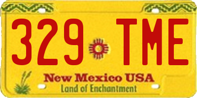 NM license plate 329TME