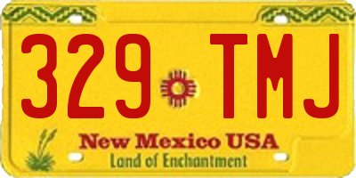 NM license plate 329TMJ