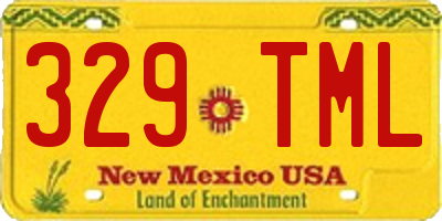 NM license plate 329TML