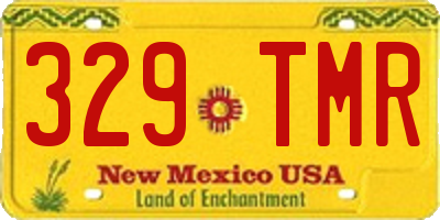 NM license plate 329TMR