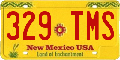 NM license plate 329TMS