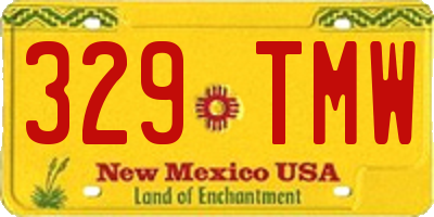 NM license plate 329TMW