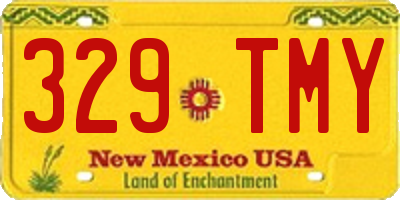 NM license plate 329TMY