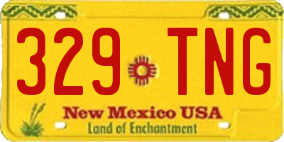NM license plate 329TNG