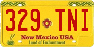 NM license plate 329TNI