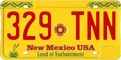 NM license plate 329TNN