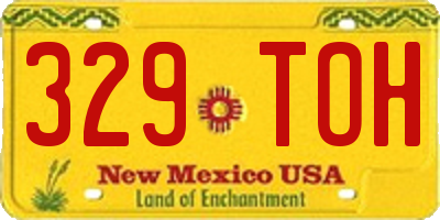 NM license plate 329TOH