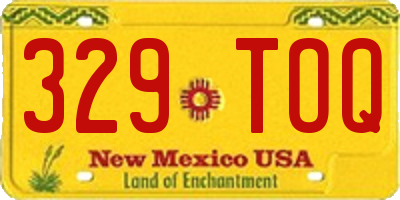 NM license plate 329TOQ