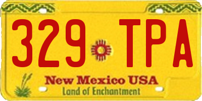 NM license plate 329TPA