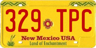 NM license plate 329TPC