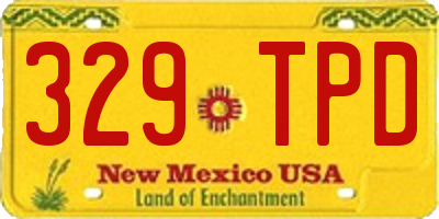 NM license plate 329TPD
