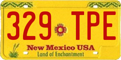 NM license plate 329TPE