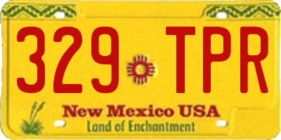 NM license plate 329TPR