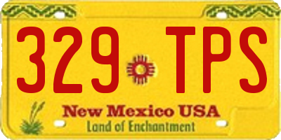 NM license plate 329TPS