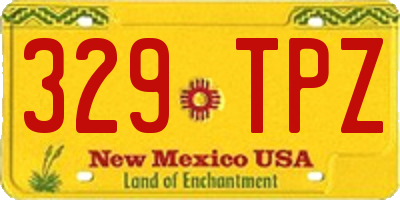 NM license plate 329TPZ