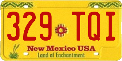 NM license plate 329TQI