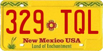 NM license plate 329TQL