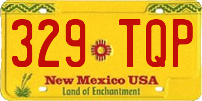 NM license plate 329TQP