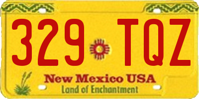 NM license plate 329TQZ